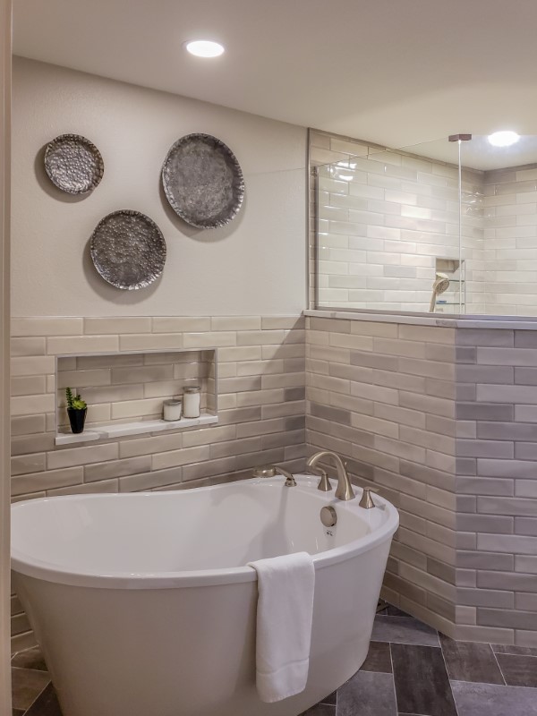 Bathroom remodel as part of whole home remodel, Golden Rule Remodeling & Design, Keizer Oregon
