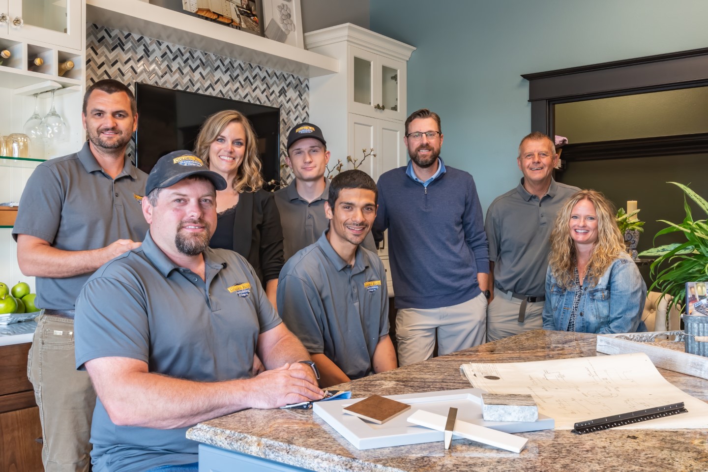 The Golden Rule Remodeling team in the Design Center, Salem Oregon