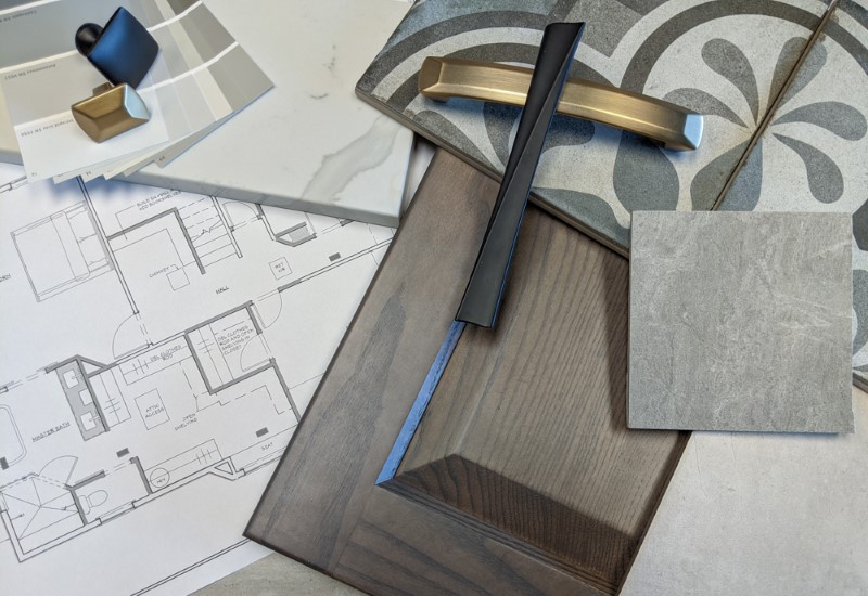 Custom interior design and sample boards, Golden Rule Remodeling, Salem Oregon