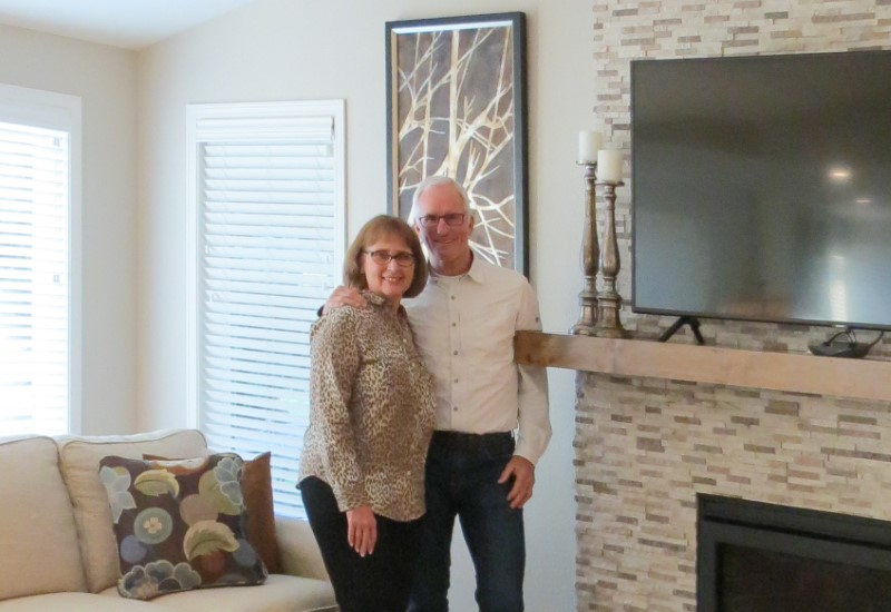 Homeowners enjoying completed home remodel, Golden Rule Remodeling & Design, McNary Estates, Keizer Oregon