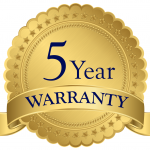 5 Year Warranty