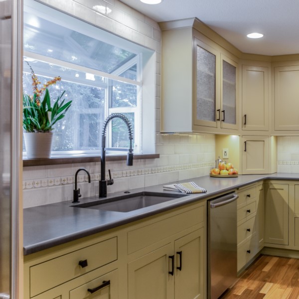 Craftsman interior update, kitchen and fireplace remodel, Golden Rule Remodeling & Design, Silverton Oregon